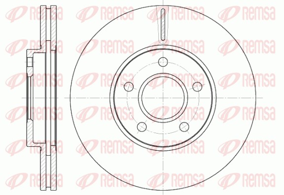 Disque de frein REMSA 6662.10