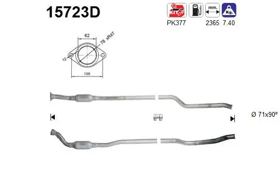 Catalyseur AS 15723D