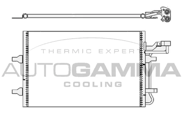 Condenseur, climatisation AUTOGAMMA 105512