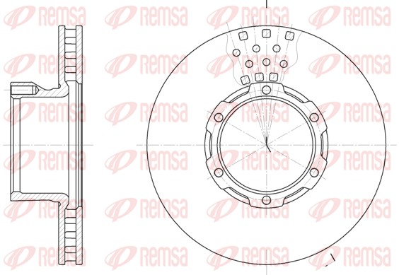 Disque de frein REMSA 6821.10