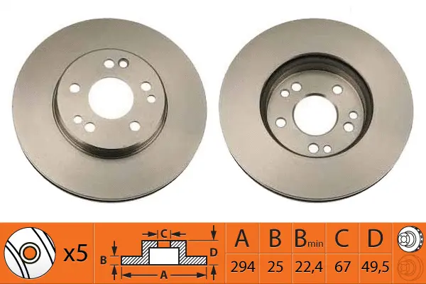 Disque de frein SB BR31105T