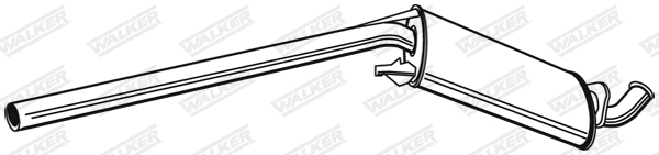 Silencieux central WALKER 21204