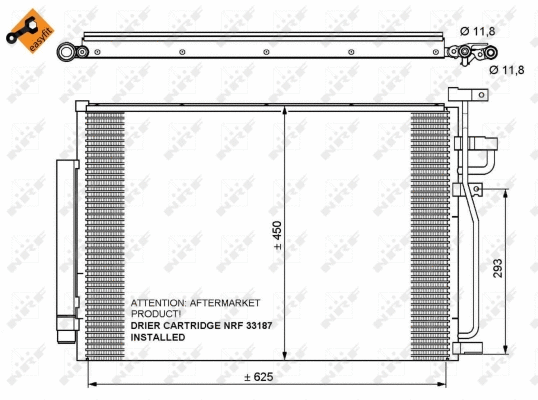 Condenseur, climatisation NRF 35775