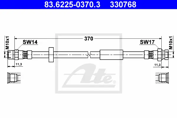 Flexible de frein ATE-APAC 83.6225-0370.3
