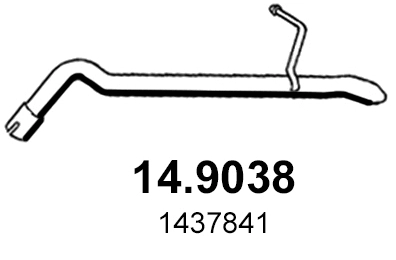 Tuyau d'échappement ASSO 14.9038