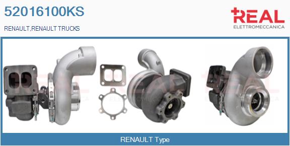 Turbocompresseur, suralimentation REAL 52016100KS