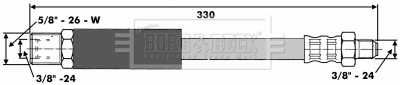 Flexible de frein BORG & BECK BBH6538