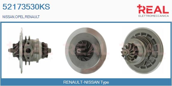 Groupe carter, turbocompresseur REAL 52173530KS