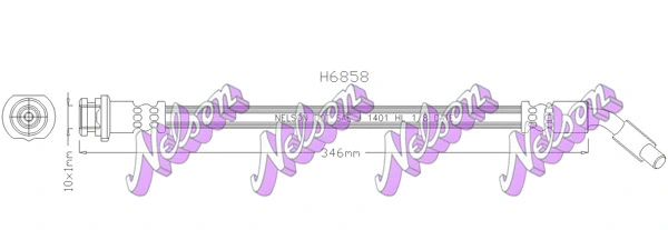 Flexible de frein KAWE H6858