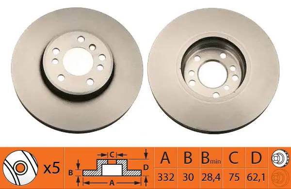 Disque de frein SB BR32109T