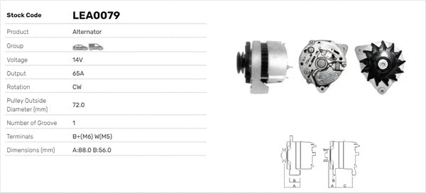 Alternateur LUSA LEA0079