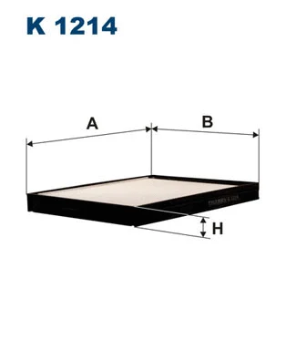 Filtre, air de l'habitacle FILTRON K 1214