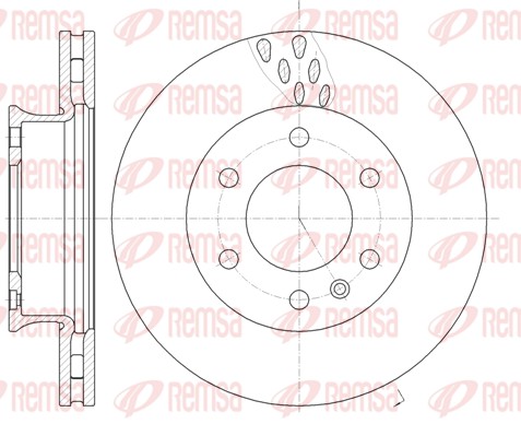 Disque de frein REMSA 61034.10
