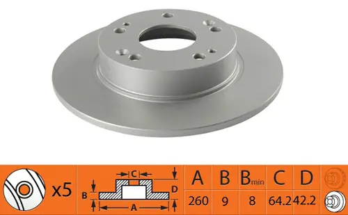 Disque de frein SB BR28122