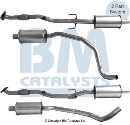 Tuyau d'échappement BM CATALYSTS BM50969