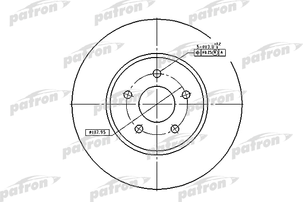 Disque de frein PATRON PBD4147