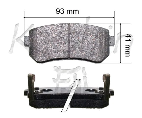 Kit de plaquettes de frein, frein à disque KAISHIN FK11195