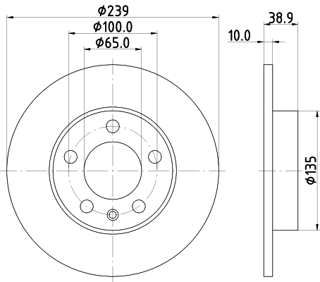Disque de frein PAGID 50224