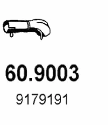 Tuyau d'échappement ASSO 60.9003