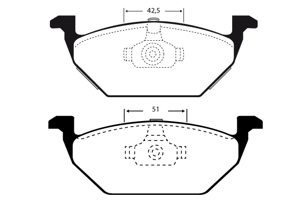 Kit de plaquettes de frein, frein à disque Technika 01422