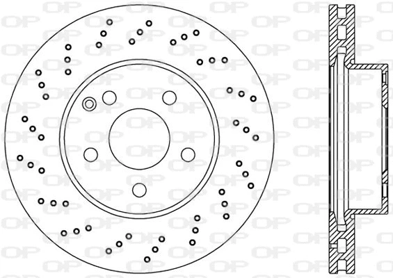Disque de frein OPEN PARTS BDRS2393.25