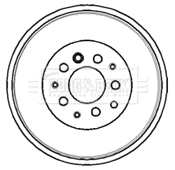 Tambour de frein BORG & BECK BBR7070