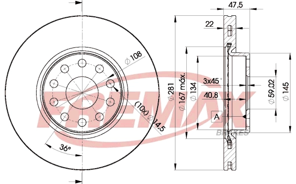 Disque de frein FREMAX BD-7489