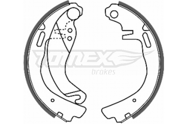 Jeu de mâchoires de frein TOMEX Brakes TX 20-57