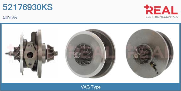 Groupe carter, turbocompresseur REAL 52176930KS
