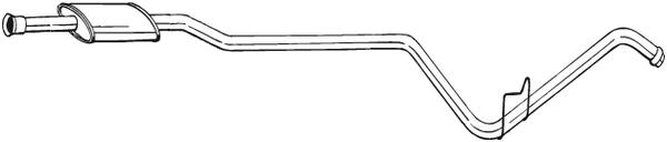 Silencieux central KLOKKERHOLM 285-147