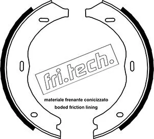 Jeu de mâchoires de frein, frein de stationnement fri.tech. 1052.135