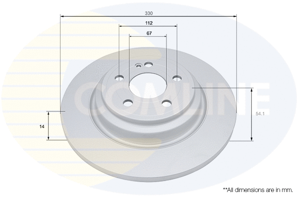 Disque de frein COMLINE ADC5111V