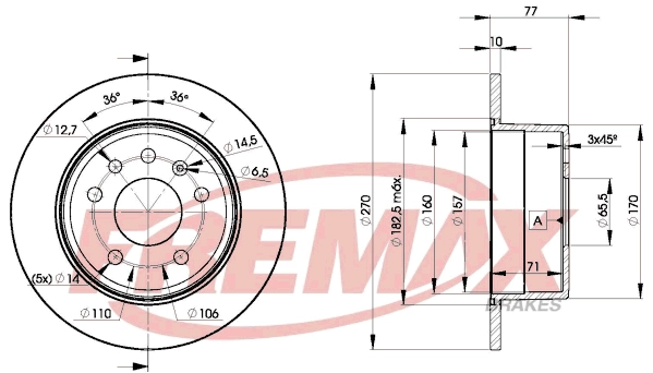 Disque de frein FREMAX BD-9207