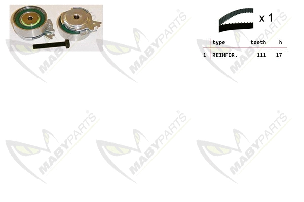 Kit de courroie crantée MABYPARTS OBK010121
