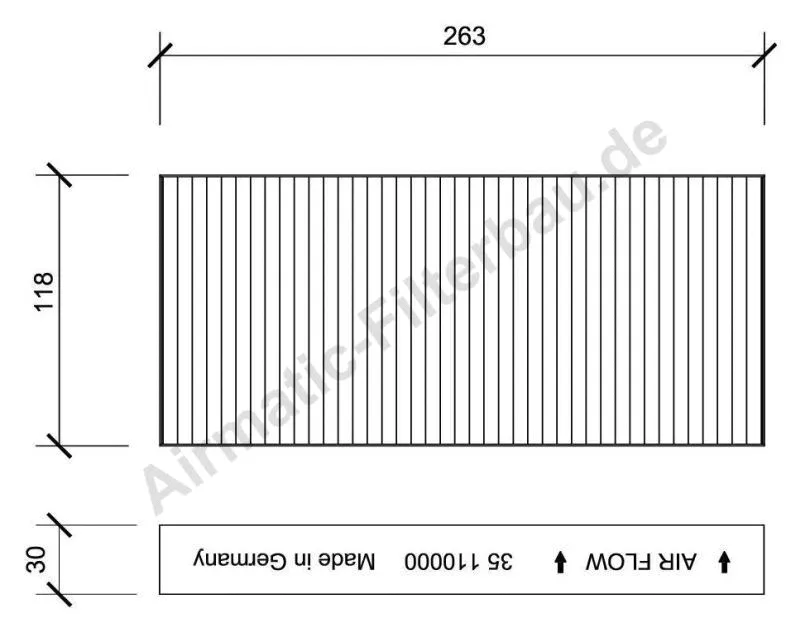 Filtre, air de l'habitacle AIRMATIC Filterbau IF0035