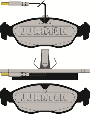 Kit de plaquettes de frein, frein à disque JURATEK JCP876