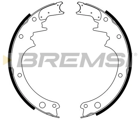 Jeu de mâchoires de frein BREMSI GF0850