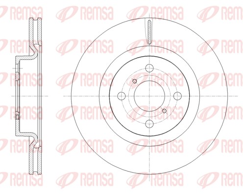 Disque de frein REMSA 61656.10
