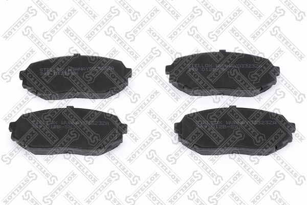 Kit de plaquettes de frein, frein à disque STELLOX 349 012B-SX