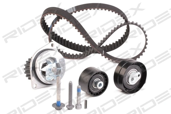 Pompe à eau + kit de courroie crantée RIDEX 3096W0081
