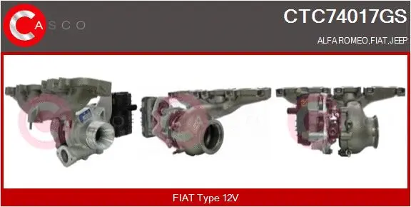 Turbocompresseur, suralimentation CASCO CTC74017GS