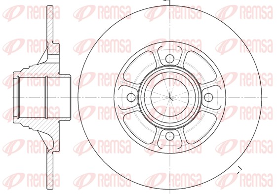 Disque de frein REMSA 6075.00