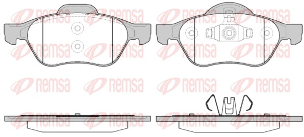 Kit de plaquettes de frein, frein à disque REMSA 0962.40