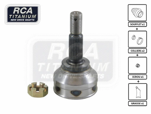 Jeu de joints, arbre de transmission RCA FRANCE SU81