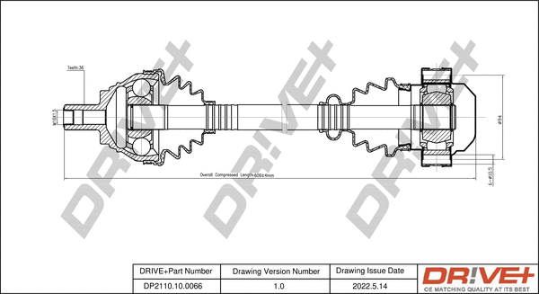 Arbre de transmission Dr!ve+ DP2110.10.0066