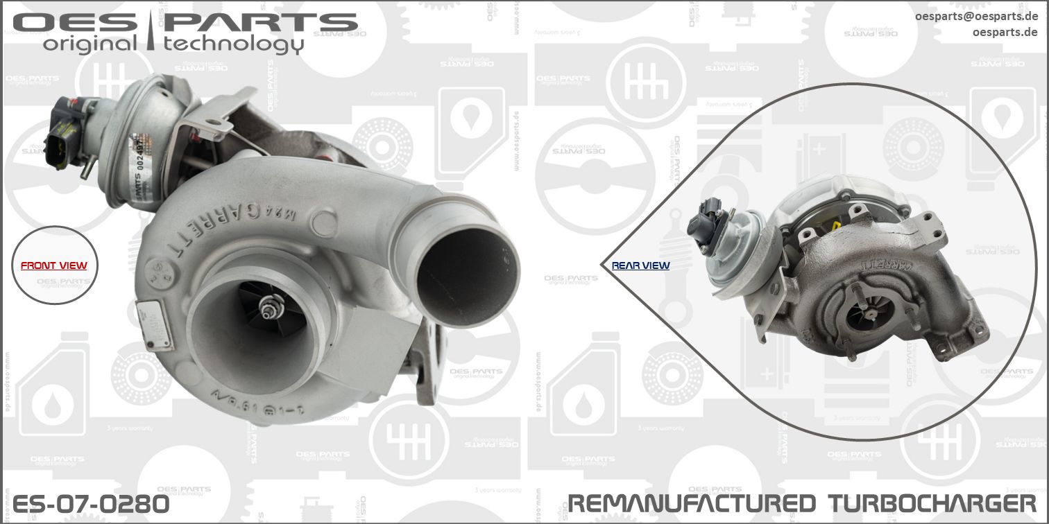Turbocompresseur, suralimentation OES PARTS ES-07-0280