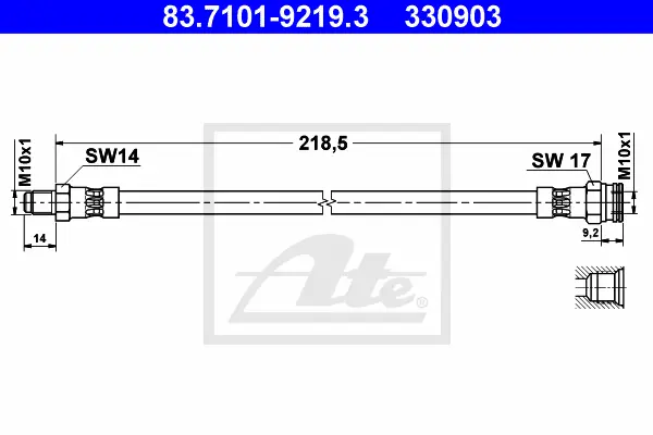 Flexible de frein ATE-APAC 83.7101-9219.3