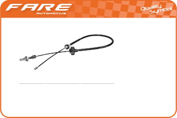 Tirette à câble, commande d'embrayage FARE-CO 24831