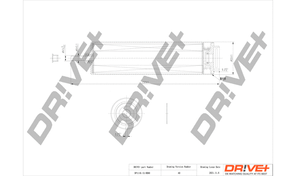 Filtre à carburant Dr!ve+ DP1110.13.0060