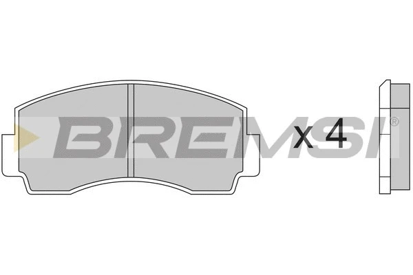 Kit de plaquettes de frein, frein à disque BREMSI BP2168